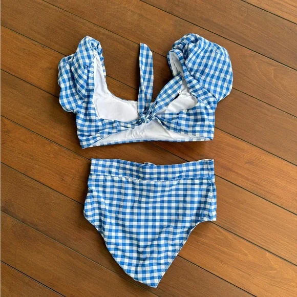 Blue Gingham bikini - Picture 2 of 3
